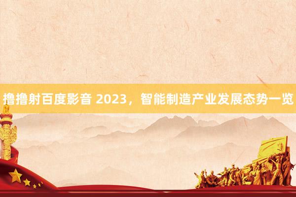 撸撸射百度影音 2023，智能制造产业发展态势一览